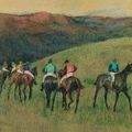 Эдгар Дега - Скаковые лошади в пейзаже
